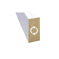 Decorative 3D wall wood slat, MDF, for wall or partition walls (28x60mm) (oak)