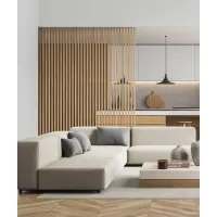 Fa lécek térelválasztó falakhoz (28x60 mm) (TERMÉSZETES TÖLGY)