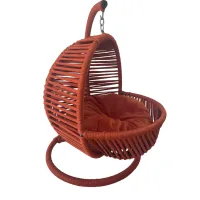 Gugalno ležišče za mačke in majhne pse z mehko blazino, oranžna