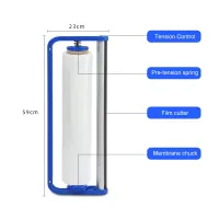 PVC stretch film dispenser, hand held, for 2-5 kg film rolls