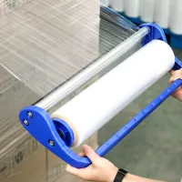 PVC stretch film dispenser, hand held, for 2-5 kg film rolls