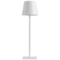 Stolna lampa za restorane, BIJELA, s baterijom, punjiva, 3600 mAh