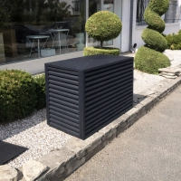 Maska za klima uređaj i toplotne pumpe, antracit, 110x80x60 cm