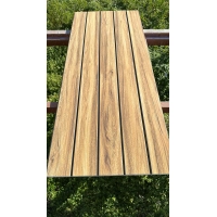 Facade panel, wood imitation, CRAFT LIGHT OAK, 120x50x2 cm, styrofoam (0.60 m²)