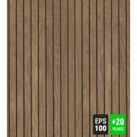 Fasadni panel, imitacija drveta, STARI ORAH, 120x50x2 cm, stiropor (0,60 m²)