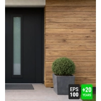 Fasadna ploča, imitacija drveta, DIMLJENI HRAST, 120x50x2 cm, stiropor (0.60 m²)