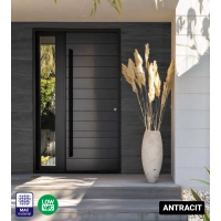 Homlokzati burkolat tekercsben, fautánzat, antracit, 260 cm x 18 cm x 0,3 cm (0,47 m²)