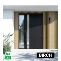 WPC homlokzati panel, 219x2900mm, tartós 15-20 év, két szín, VILÁGOS TÖLGY & FEKETE (0.63 m²)