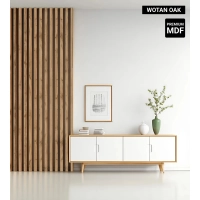 3D Lamella falburkolat, MDF (tölgy wotan) 28x37mm