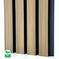 WPC homlokzati panel, 219x2900mm, tartós 15-20 év, két szín, VILÁGOS TÖLGY & FEKETE (0.63 m²)