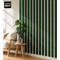 3D Lamella falburkolat, MDF (zöld üveg) 16x28mm