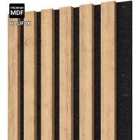 Akustični drveni panel, OAK HALIFAX, 28x275 cm (0,77 m²)