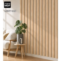 3D Lamella falburkolat, MDF (természetes tölgy) 16x28mm