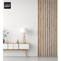 3D dekoratív lécek, fa lécek falakhoz, mennyezethez vagy válaszfalhoz (28x37 cm) (DULANO TÖLGY)