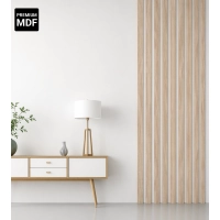 3D dekoratív lécek, fa lécek falakhoz, mennyezethez vagy válaszfalhoz (28x37 mm) (sonoma tölgy)