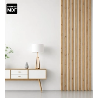 3D Lamella falburkolat, MDF (artisan tölgy) 30x40x2750 cm