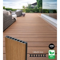 WPC terasna daska TIKOVINA, tekstura drveta, 148x22 mm, duljina 290 cm