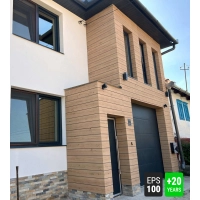 Fasadni panel, imitacija drveta, SVJETLI RUSTIKALNI HRAST, 120x50x2 cm, stiropor (0,60 m²)