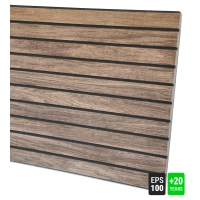 Fasadni panel, imitacija drveta, STARI ORAH, 120x50x2 cm, stiropor (0,60 m²)