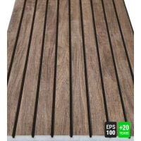 Fasadni panel, imitacija drveta, STARI ORAH, 120x50x2 cm, stiropor (0,60 m²)