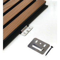 Metalne kopče za WPC fasadne panele (20 kom) + vijci