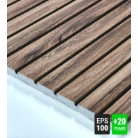 Fasadni panel, imitacija drveta, SIBIRSKI ARIŠ, 120x50x2 cm, stiropor (0,60 m²)