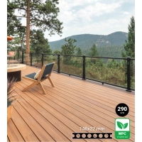 WPC terasna daska TIKOVINA, tekstura drveta, 148x22 mm, duljina 290 cm