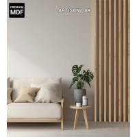 3D decorative wood wall slat, MDF (oak artisan) 1.6x3cm