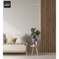 3D Lamella falburkolat, MDF (diófa) 16x28mm