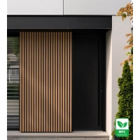 WPC fasadna ploča TIKOVINA/CRNA, tekstura DRVENA STRUKTURA 2K26, 219x2900 mm, dvobojna (0,63 m²)