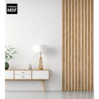 3D Lamella falburkolat, MDF (tölgy wotan) 28x37mm