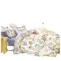 Posteljnina 200x220, LILA, 3 delna