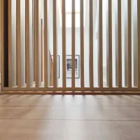 DYI Wooden partition wall (oak wotan)