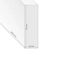 Fa lécek térelválasztó falakhoz (28x60 mm) (TERMÉSZETES TÖLGY)