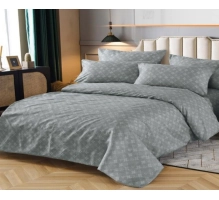 Bedding set 200x220cm, svetlo siva, 3 parts