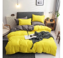 Bedding set 200x220cm, GLOW yellow, 4 parts