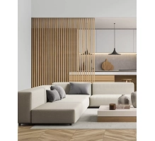 Fa lécek térelválasztó falakhoz (28x60 mm) (TERMÉSZETES TÖLGY)