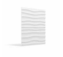 3D stenski paneli Choppy Wave, 80x100cm, mavec