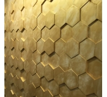 3D stenski paneli Honey, 70x80cm, mavec