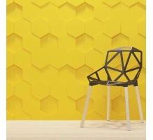 3D stenski paneli Honey, 70x80cm, mavec