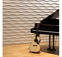 3D stenski paneli Choppy Shallow, 80x100cm, mavec