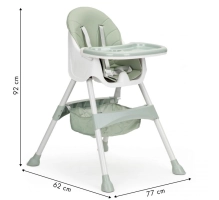 Baby high chair 2 in 1, azure, NOAH