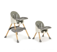 Baby high chair 2in1, gray, NOAH