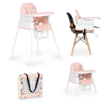 Otroški stol 2v1, roza, Ecotoys, 87x63x56cm