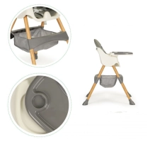Baby high chair 2in1, gray, NOAH