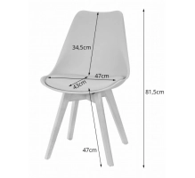 MARK white chairs, set of 4