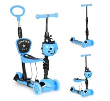 Children scooter 3 in 1, Ladybug, blue