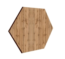 Stenski paneli MDF Hexagon hrast 30x26 cm