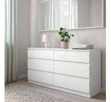 Komoda predalnik bela mat Classy 120x75x30cm