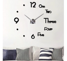 3D wall clock, decorative